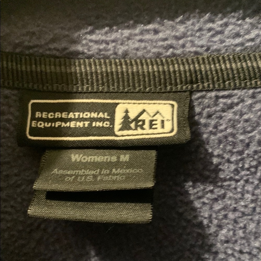 REI Blue Lightweight Zip-Up Jacket with High Collar - Picture 3 of 9